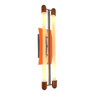 Neon Orange Wall Light, 1990