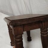 Small solid oak footrest