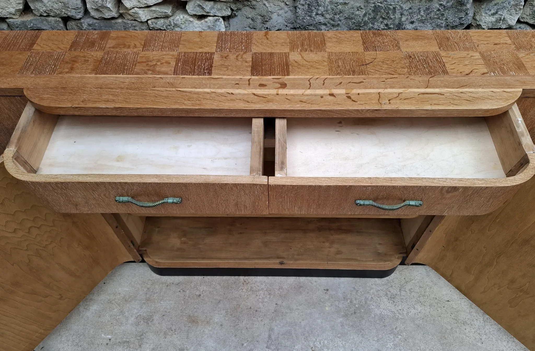 High enfilade, shallow 31.5 cm