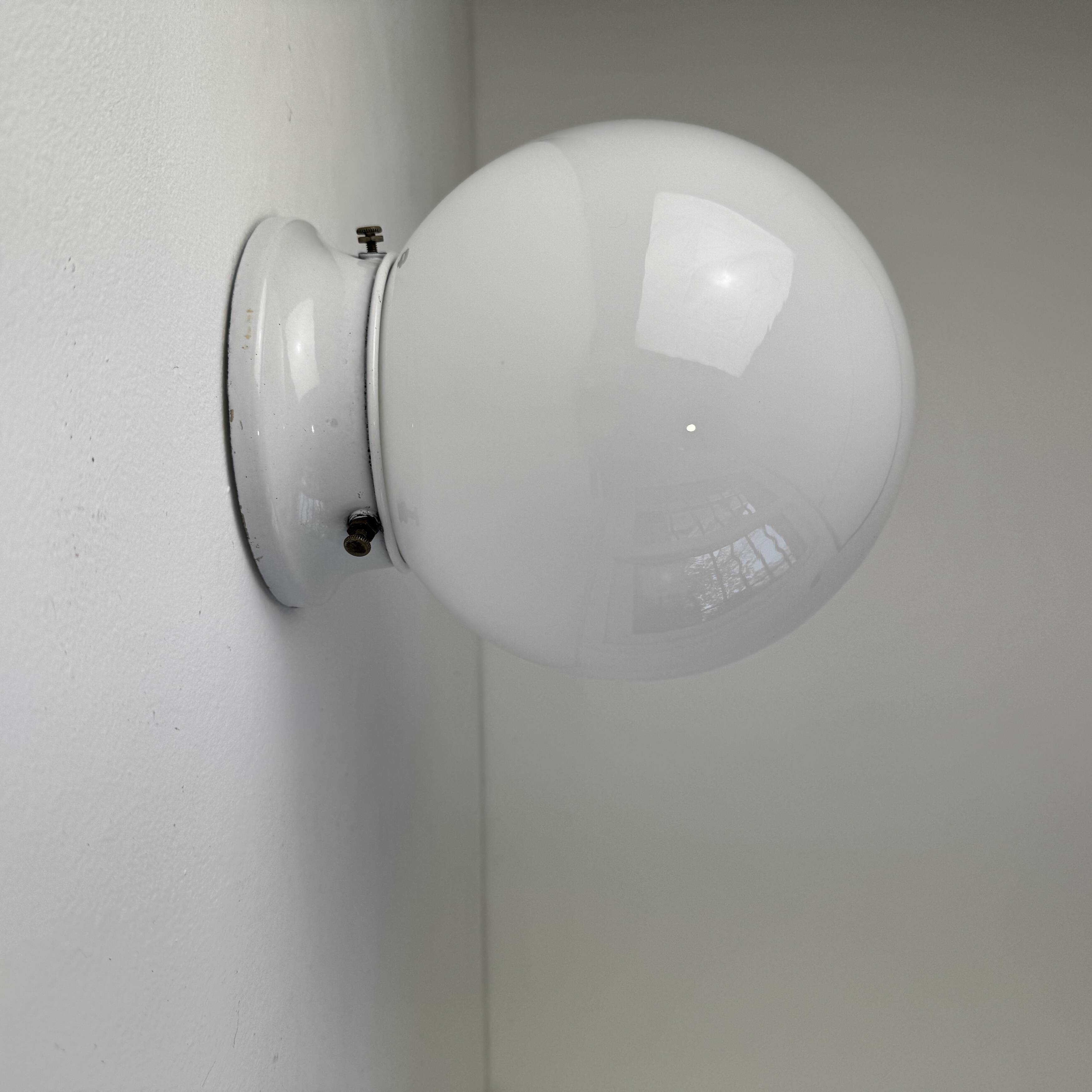 Vintage opaline wall light or ceiling light