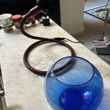 Hebi burgundy snake lamp