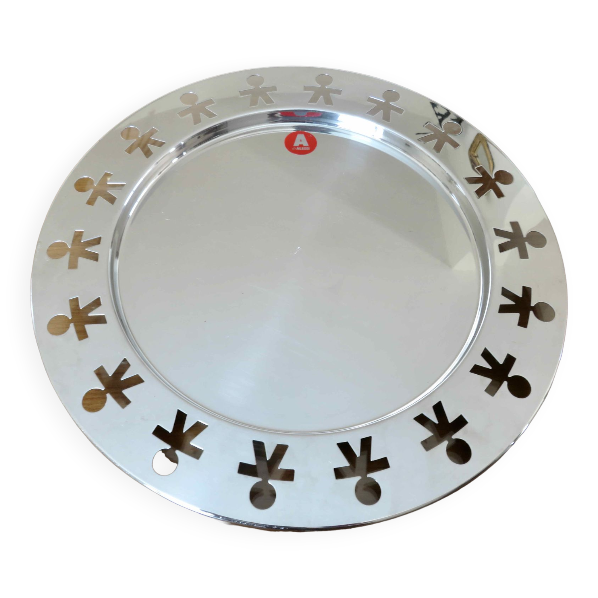 Plateau rond Girotondo Alessi Italy 1980