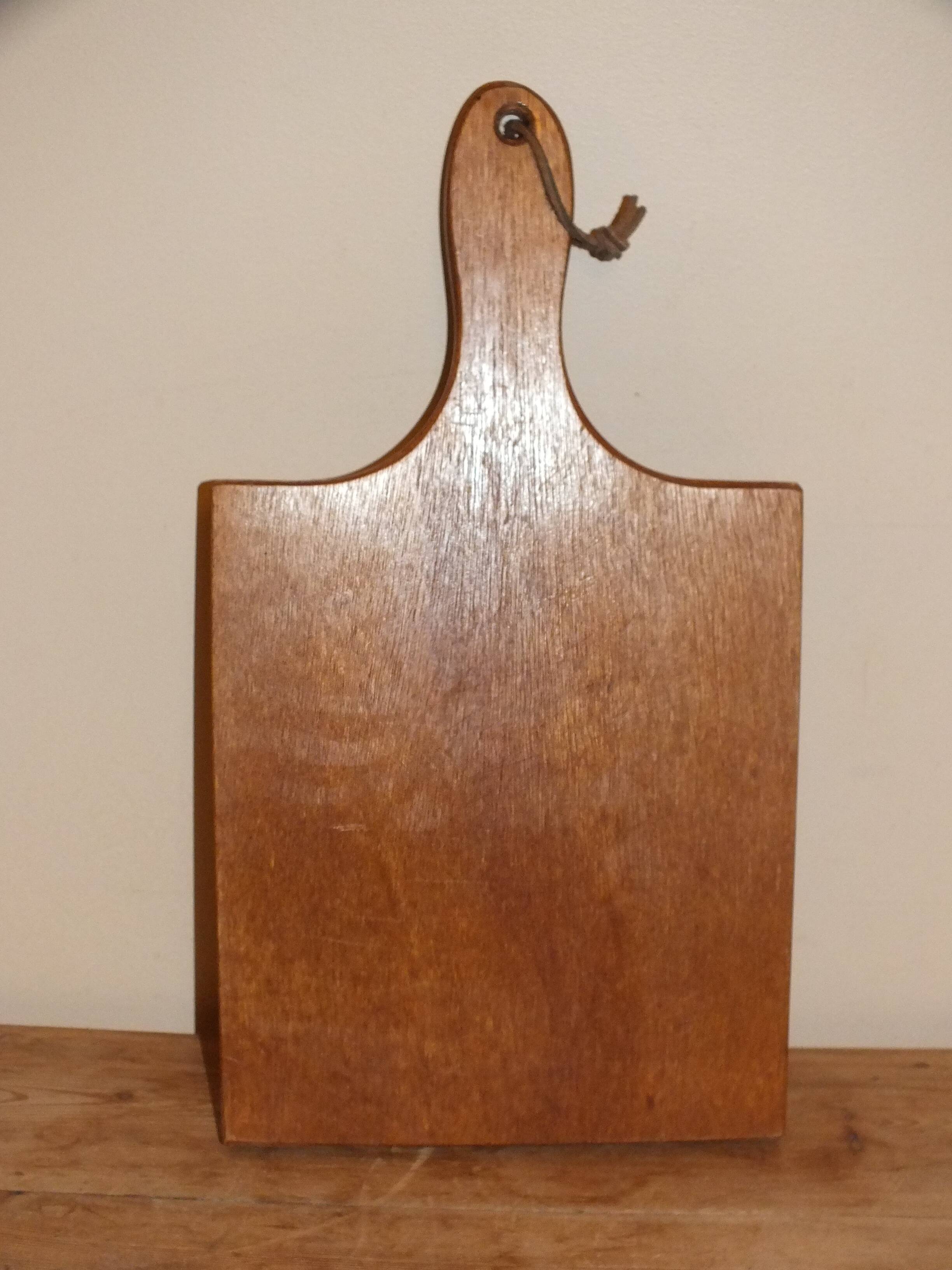Large wooden and earthenware cutting board from Gien, Pivoines model