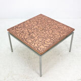 '60s square copper coffee table