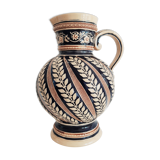 Pitcher 2L ceramic decoration in relief