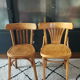 Suite de quatre chaises bistrot