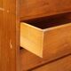 Vintage walnut veneer commode, design, Italy, 1950s