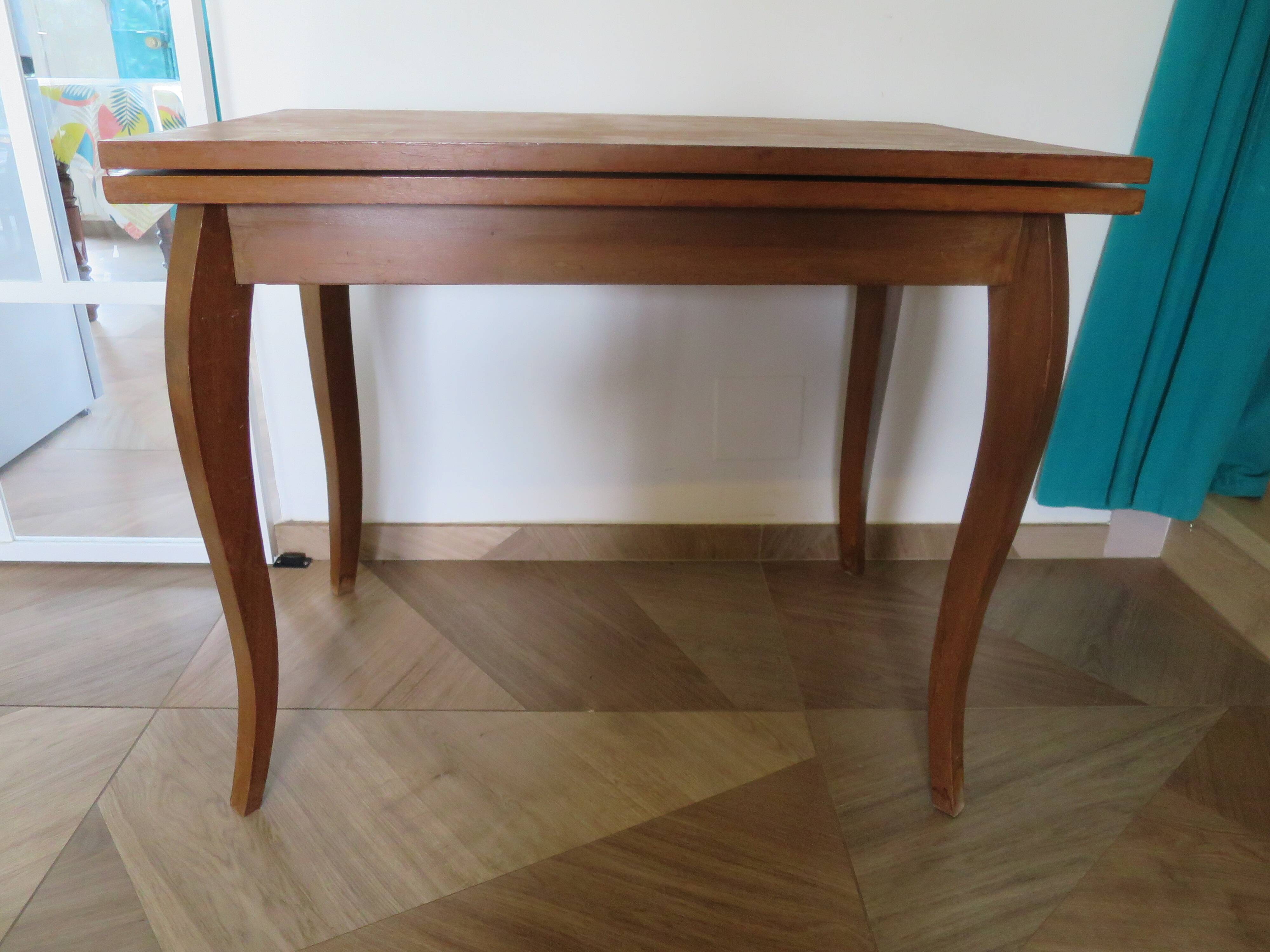 Table de salle à manger extensible, années 50-60