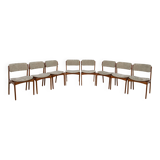 Mid-Century Model 49 Dining Chairs in Teak by Erik Buch for Odense Machine Gunning, 1960s, Set of 8
