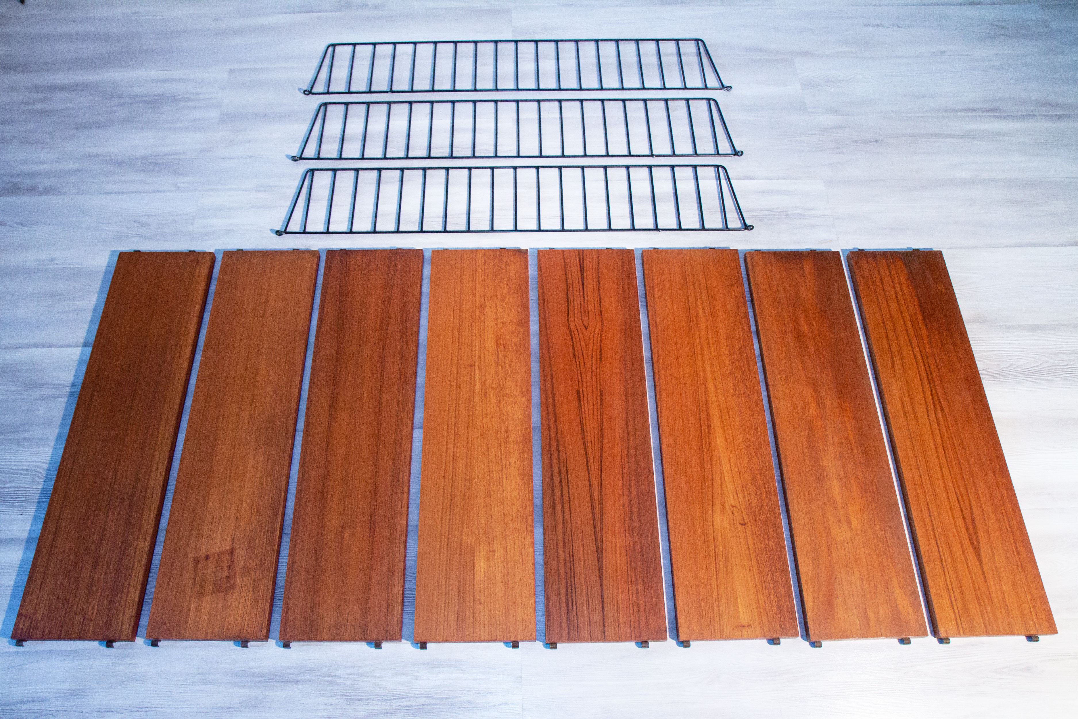 Modular double shelf String by Nisse Strinning, Sweden, circa 1960