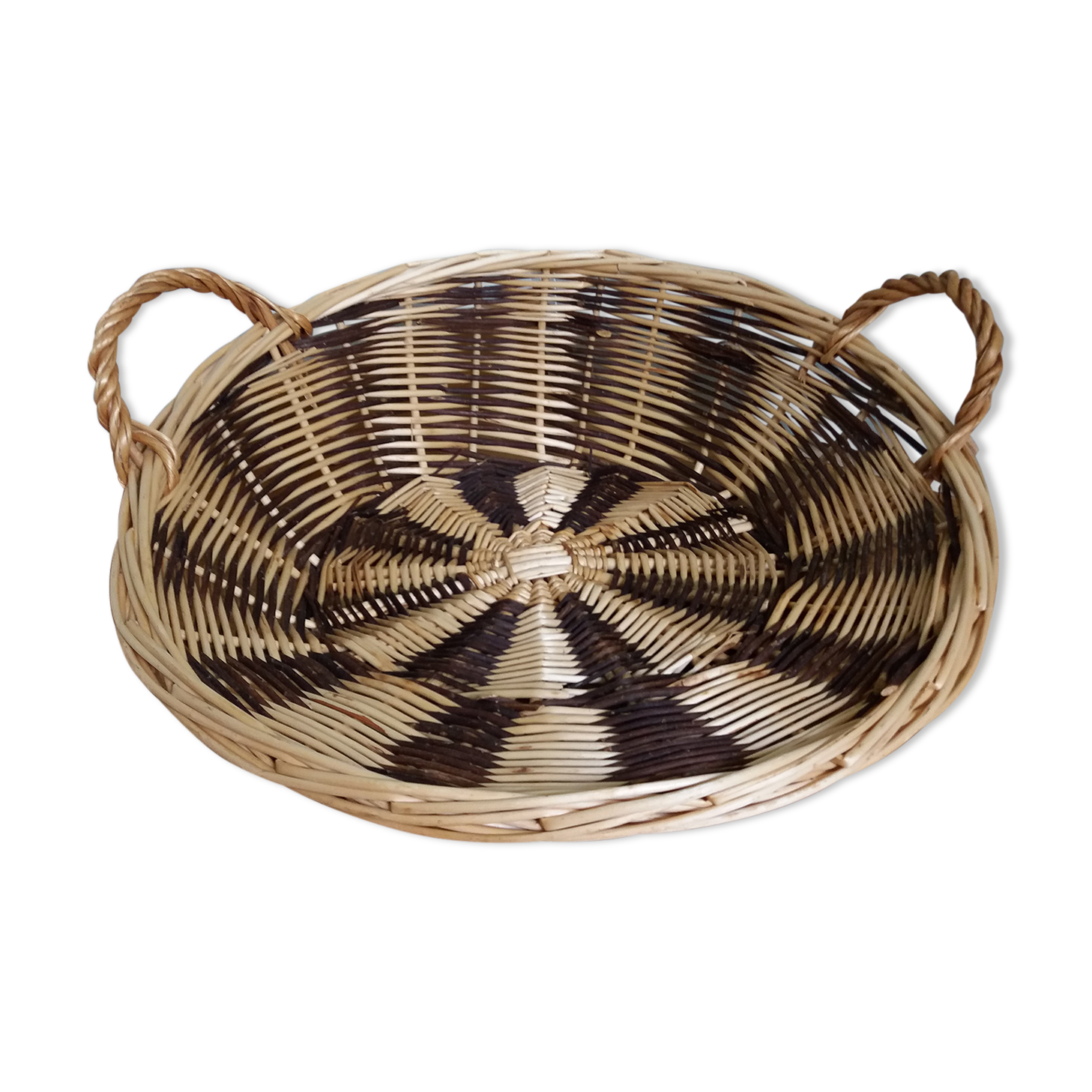 Panier de présentation rond en osier