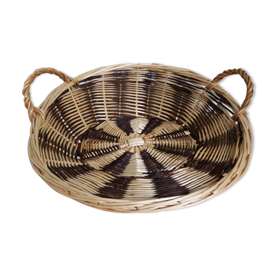 Panier de présentation rond en osier