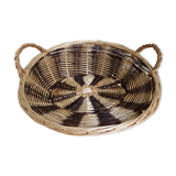 Round wicker presentation basket