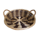 Round wicker presentation basket
