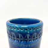 Bitossi blue ceramic vase