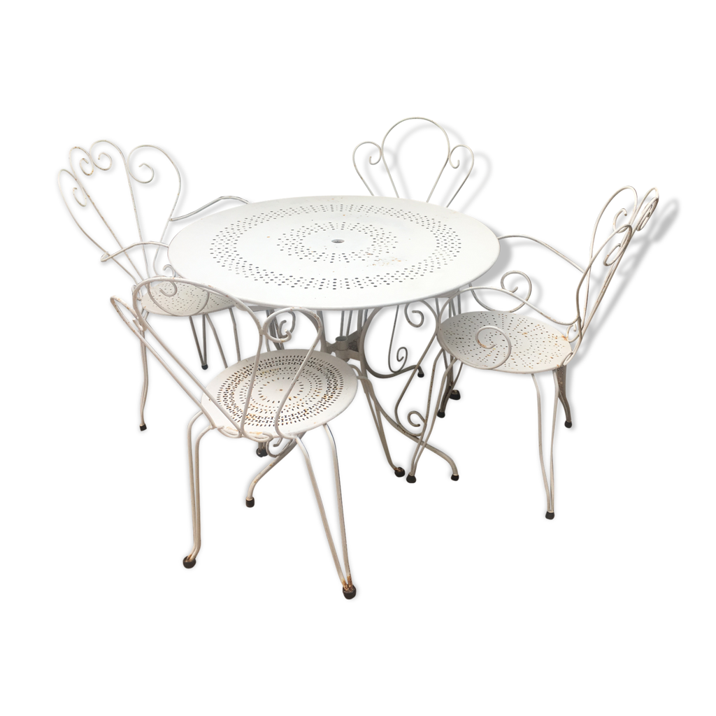 Wrought iron garden furniture Selency