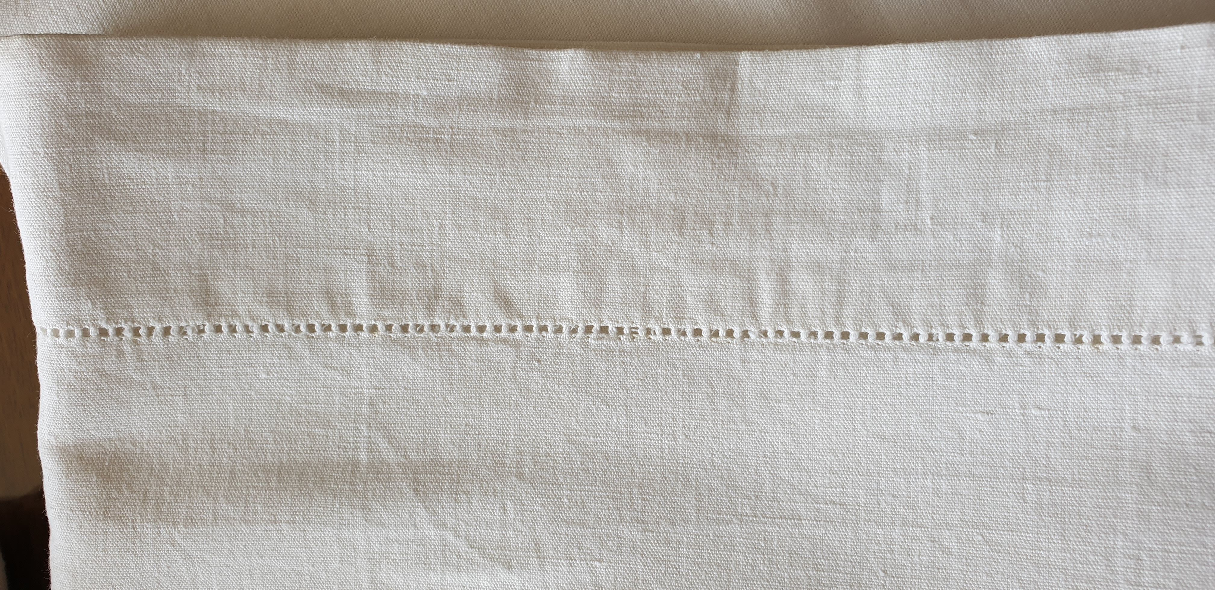 Lot of 3 Old Bed Sheets - True Northern Canvas Early 20th Century - France NEUF