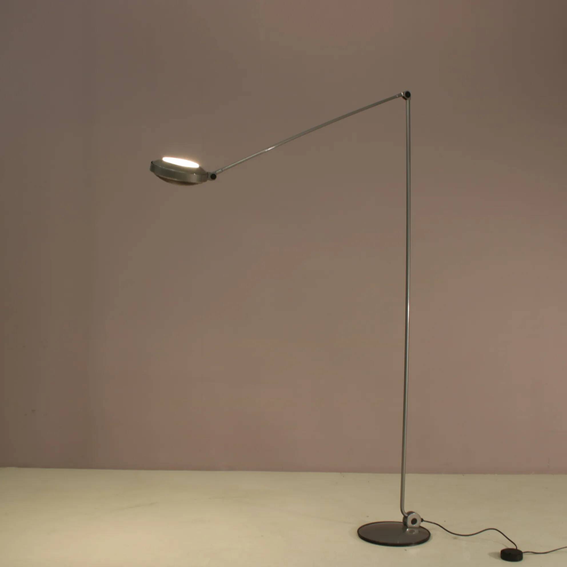 1980s “Elle 55” floor lamp by Tommaso Cimini for Lumina, Italy