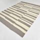 7x9 Kilim Grey & Beige Flatweave Vintage Kilim Rug,Area Kilim Rug,204x27 cm