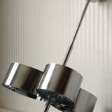 Amilux, 1970, lustre "space age" en inox chromé