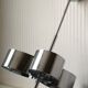 Amilux, 1970, "space age" chandelier in chrome stainless steel