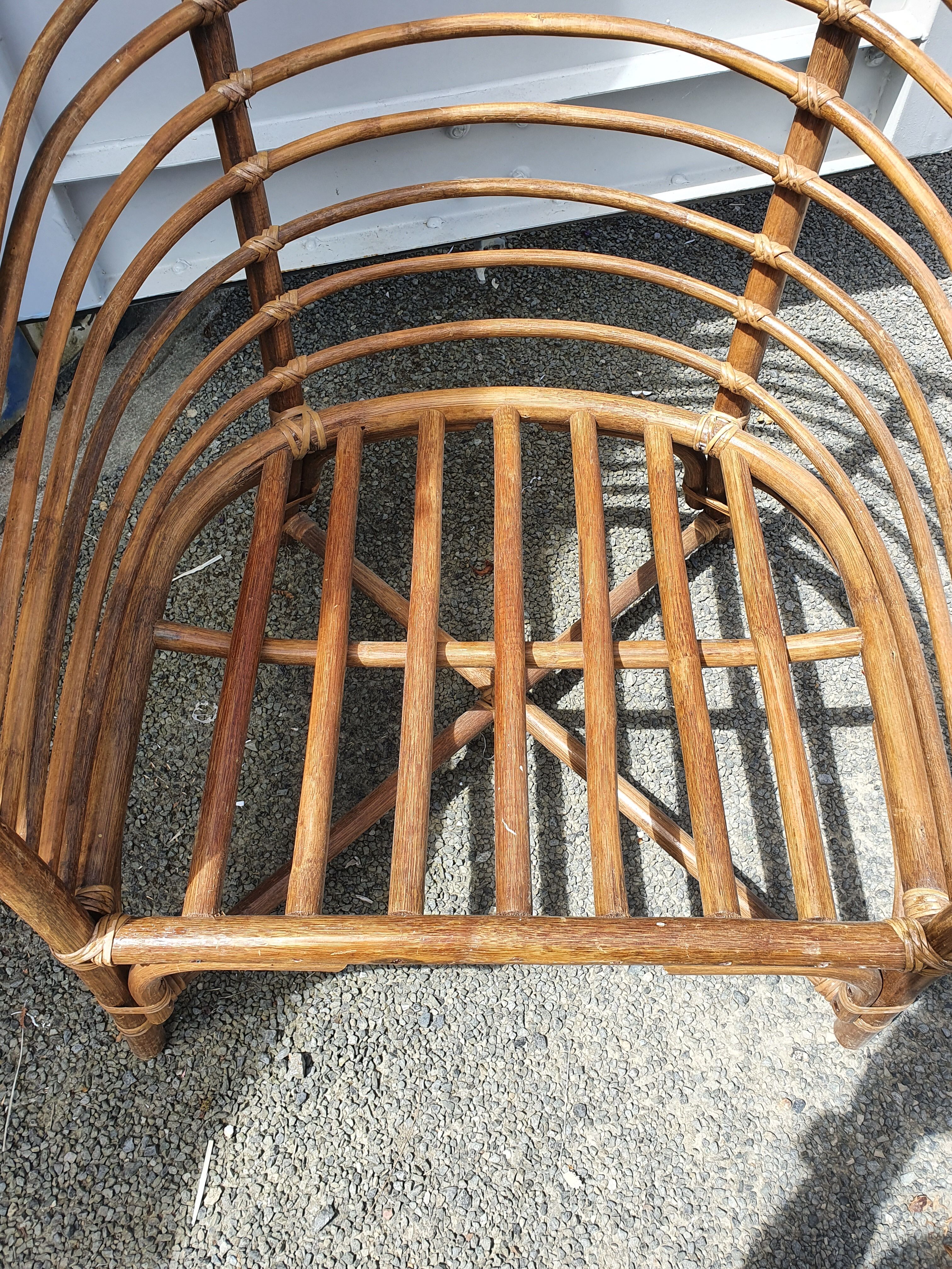 Rattan armchair