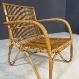 Ensemble de sièges en rotin Art déco, Europe centrale, années 1930-1940