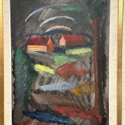 Large Original Swedish Oil on Canvas – “Landscape” by Bror Göransson – Signed – Vintage & Framed – 83 × 63 cm (32.7" × 24.8")
