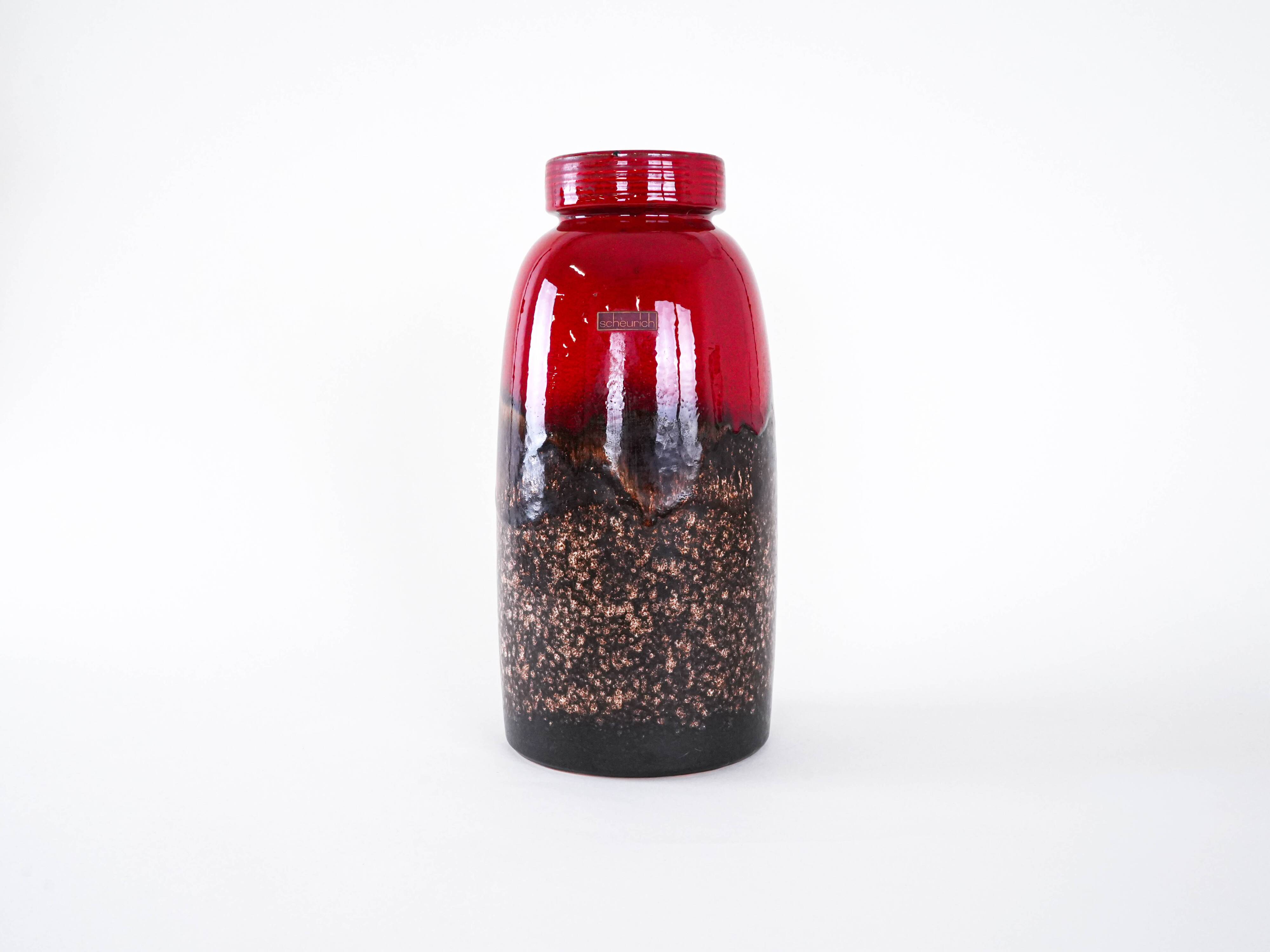 Ceramic vase, German design, 1960s, manufactured in West Germany, model 553