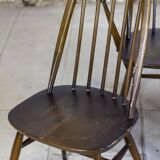 Ercol Quaker chairs and armchairs,