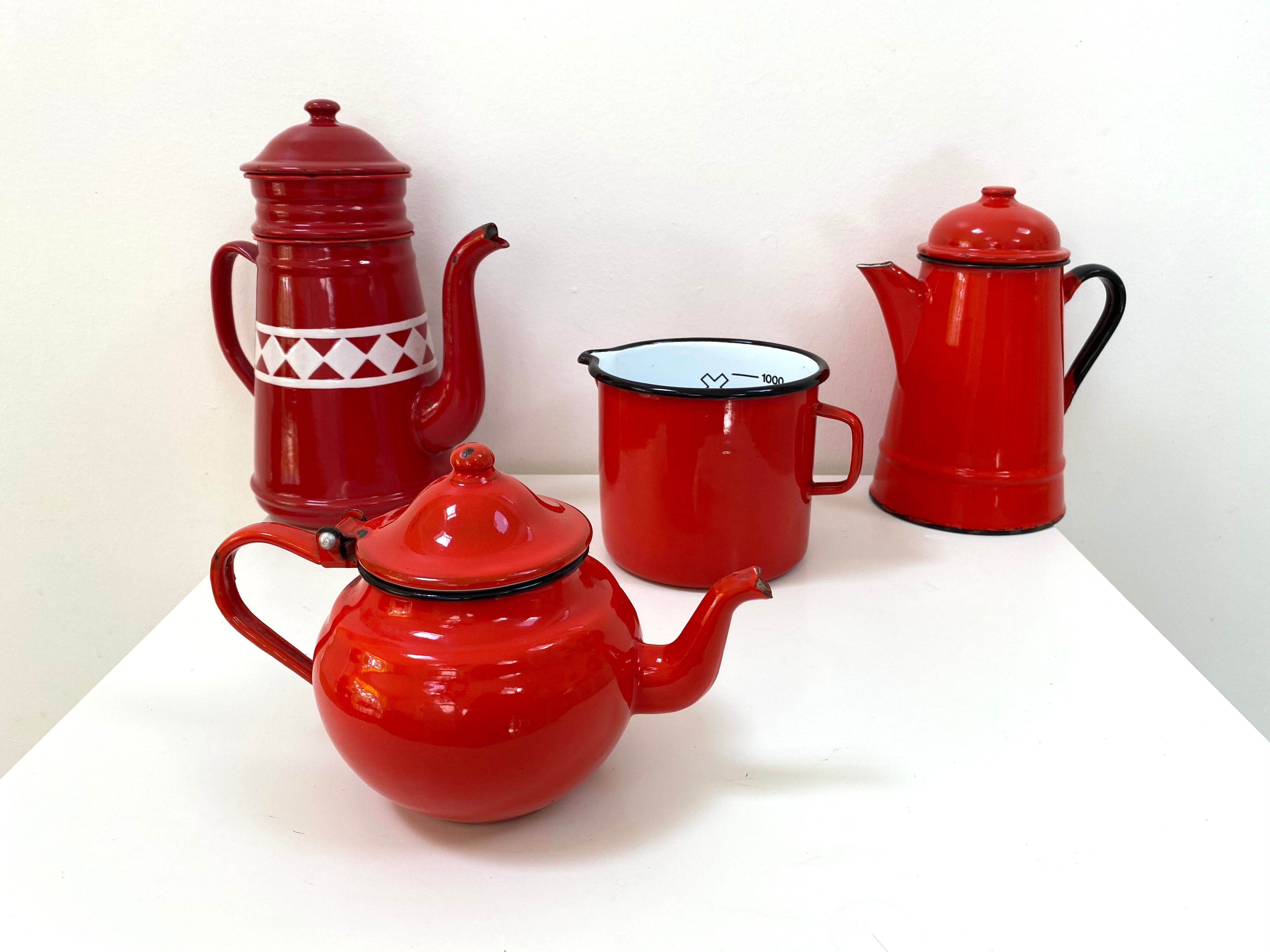 Enamelled teapot from the 70s
