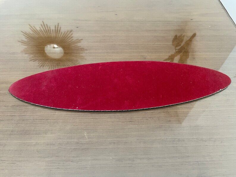Beveled oval mirror to pose art deco 40s 50s 15x55cm