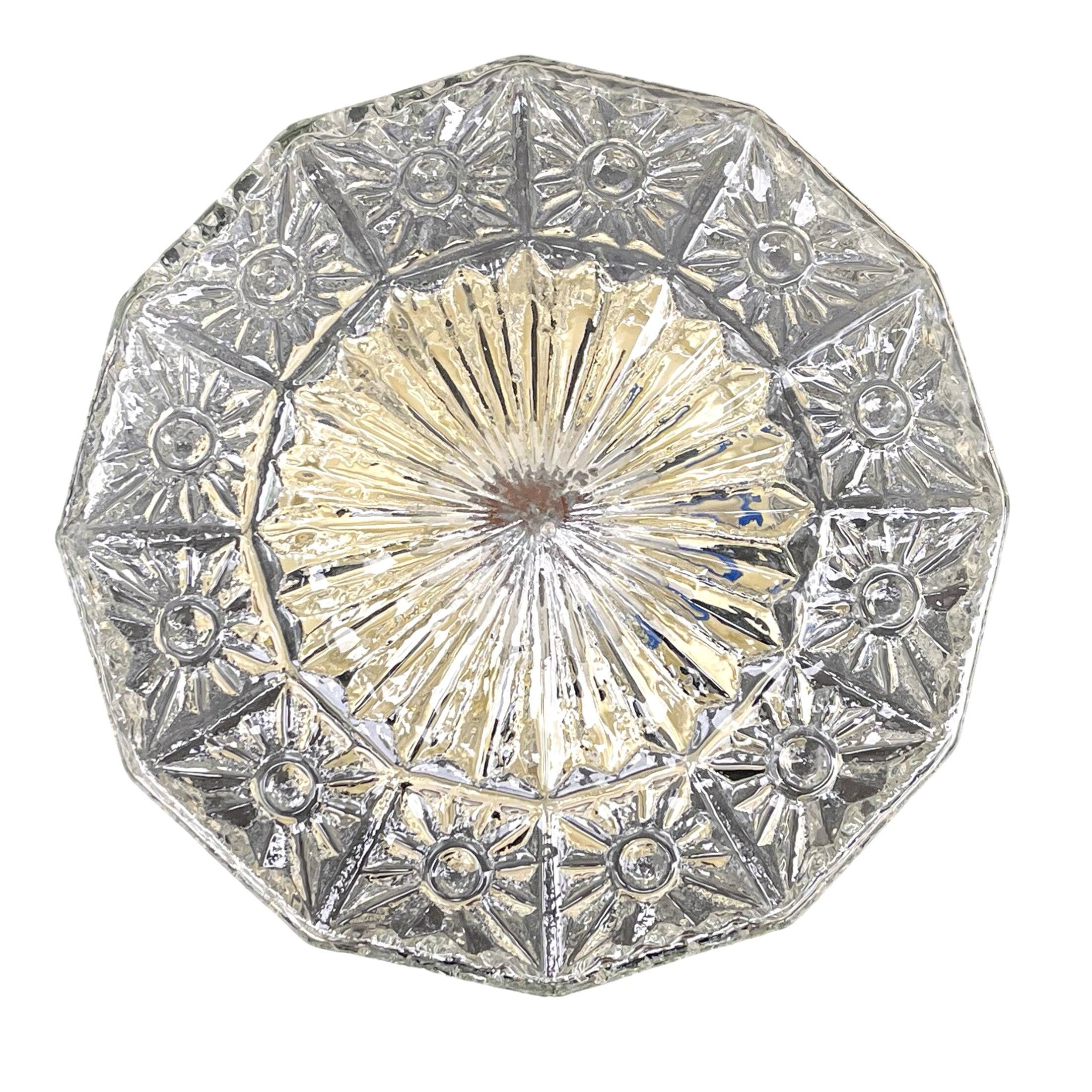 Ceiling lamp, VEB Beleuchtungsglas Kombinat Gorlitz, Germany, 1970s.