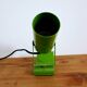 Green tube clip wall lamp office year 70 space age vintage