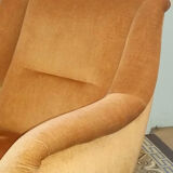 Pair of chairs sculptural vintage restored 60 years