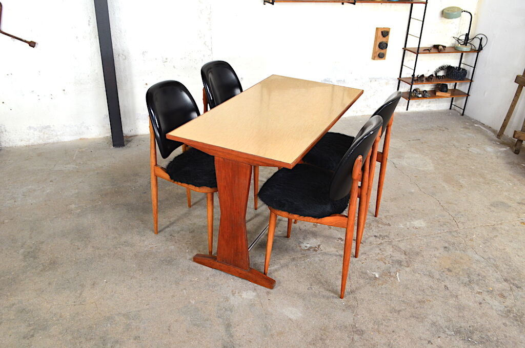 Vintage 1950 clementine bistro table