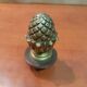 Door or antique furniture knob "Pine cone" in solid brass