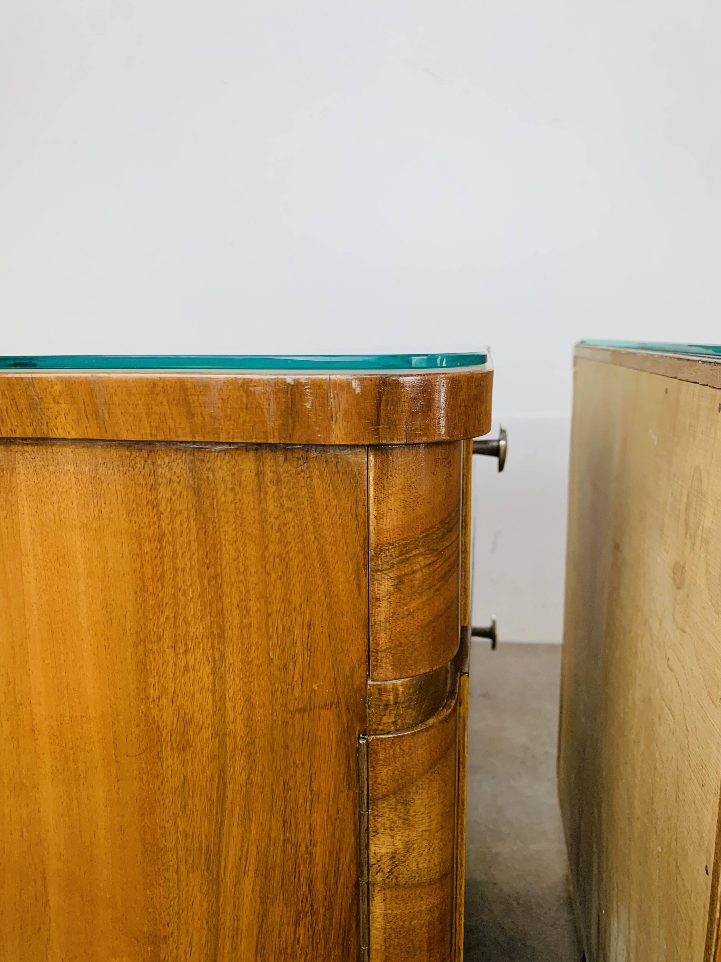 Pair of Art Deco bedside tables, 1930s