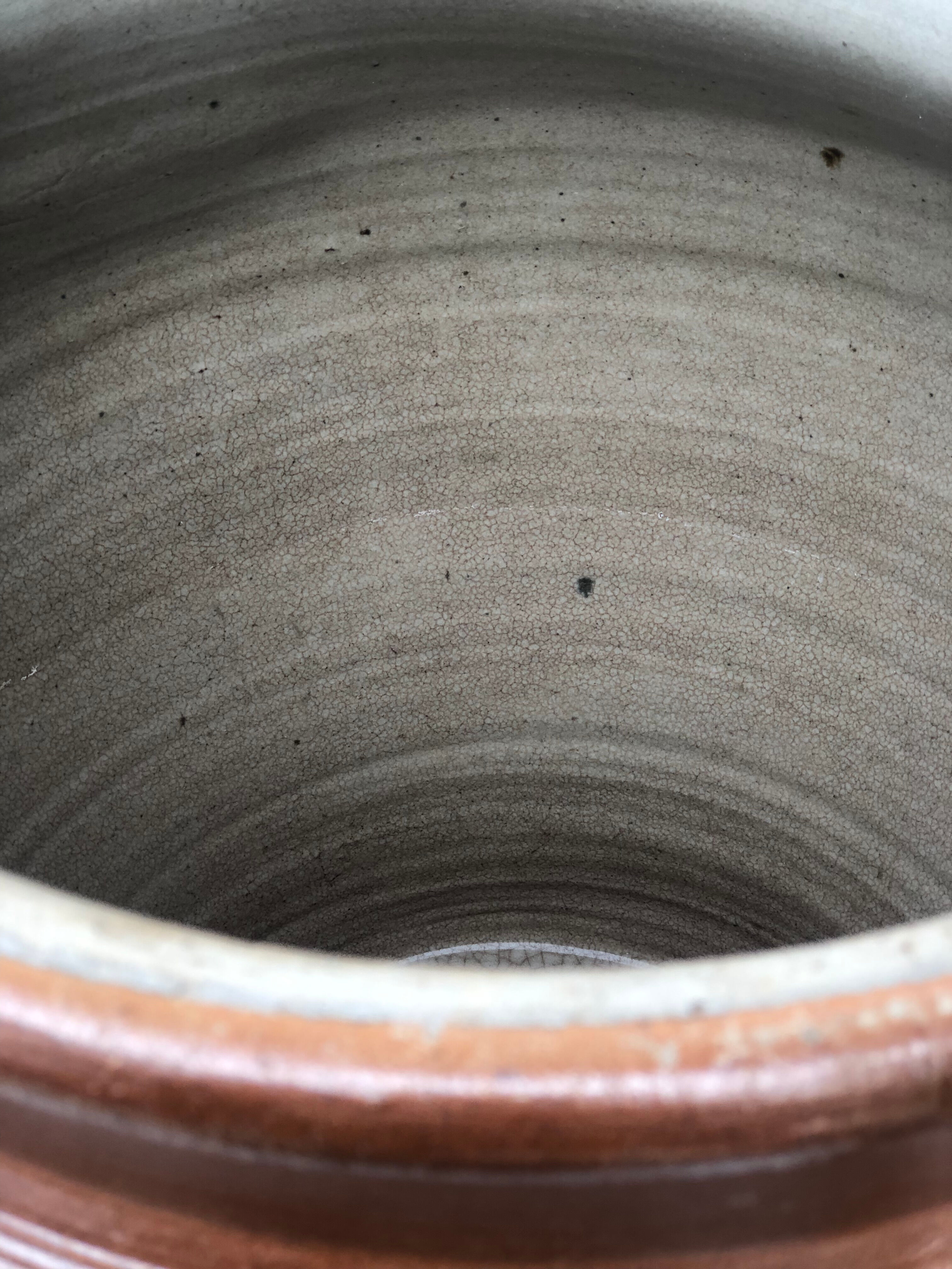 Glazed stoneware jar