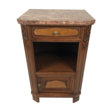 Bedside furniture wood and marble art deco period