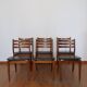 6 chaises scandiaves hêtre skaï