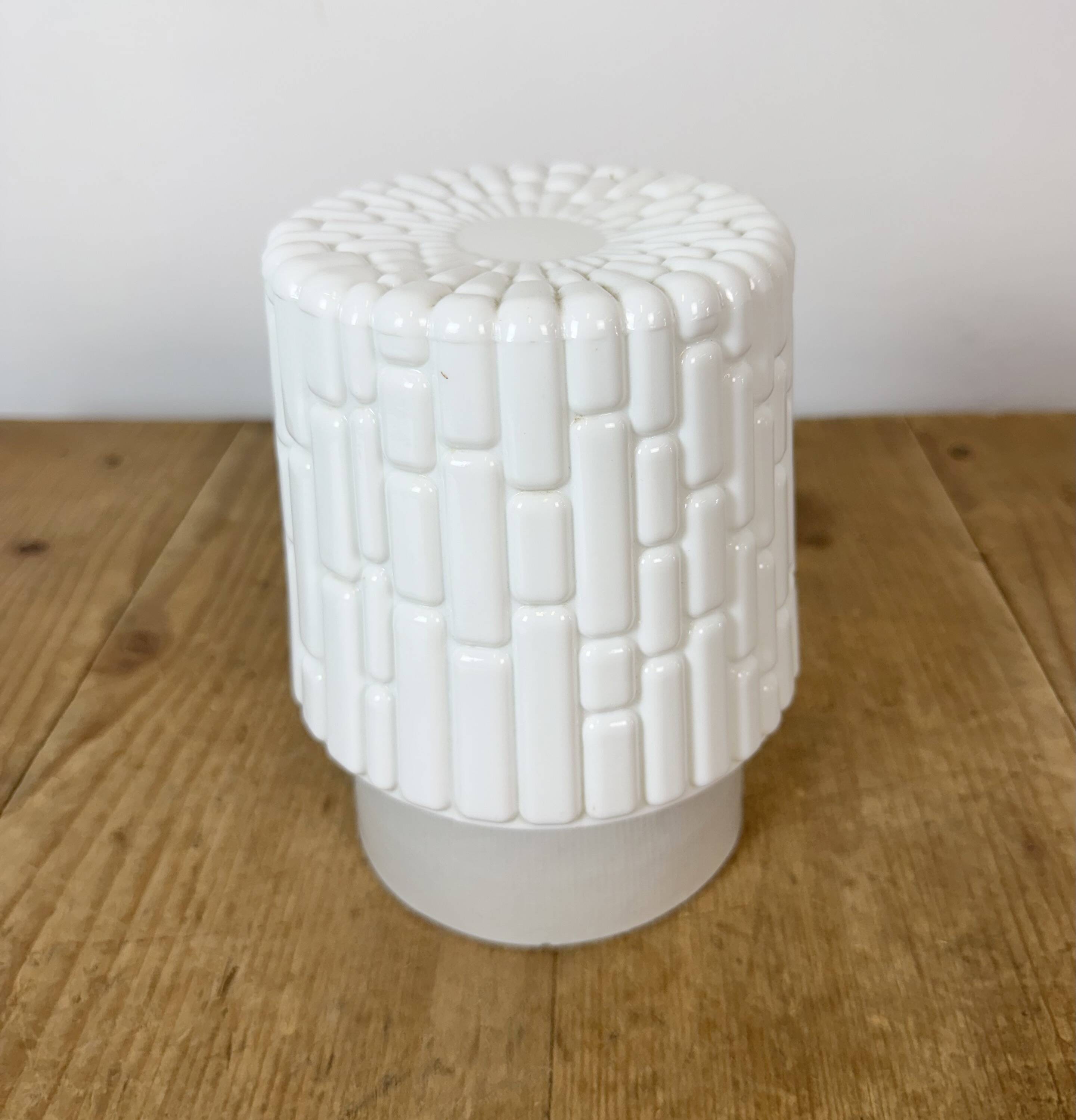 Vintage White Porcelain Ceiling Light, 1970s