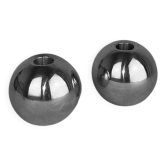 pair of vintage Ikea nässjö candlesticks