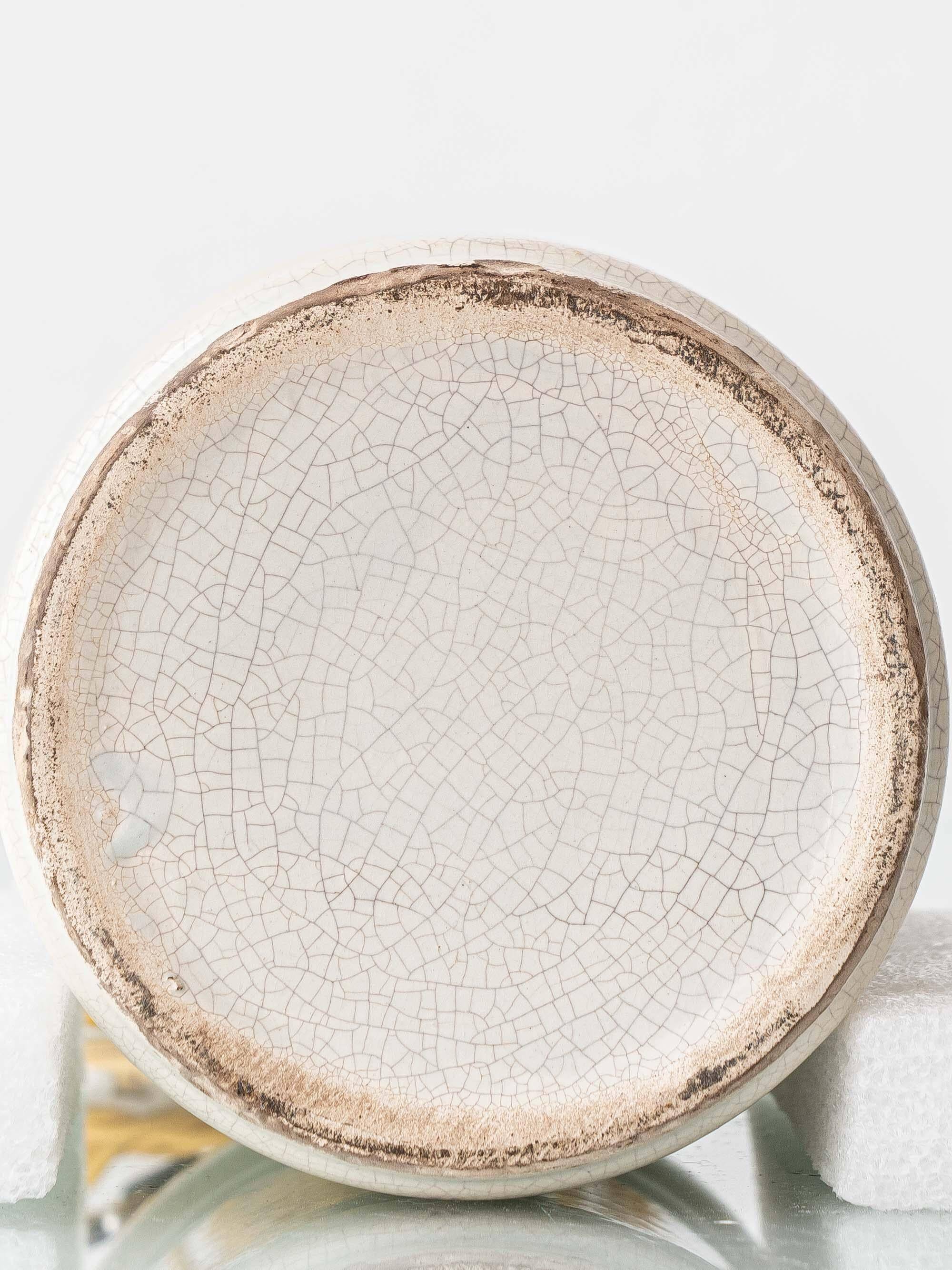 Italian Apothecary Ceramic Table Lamp Pharmacy Albarello, circa 1870-1885