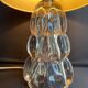 Schneider Glassworks - Important Lamp Foot - Molded Crystal - Conical with Godrons