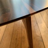Side coffee table ziricote and walnut