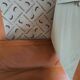 Heater and its vintage footrest rock bobois