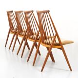 Ensemble de 4 chaises ''Flamingo'' par Thea Leonard pour Nassjo Stolefrabrik, Suède, 1960