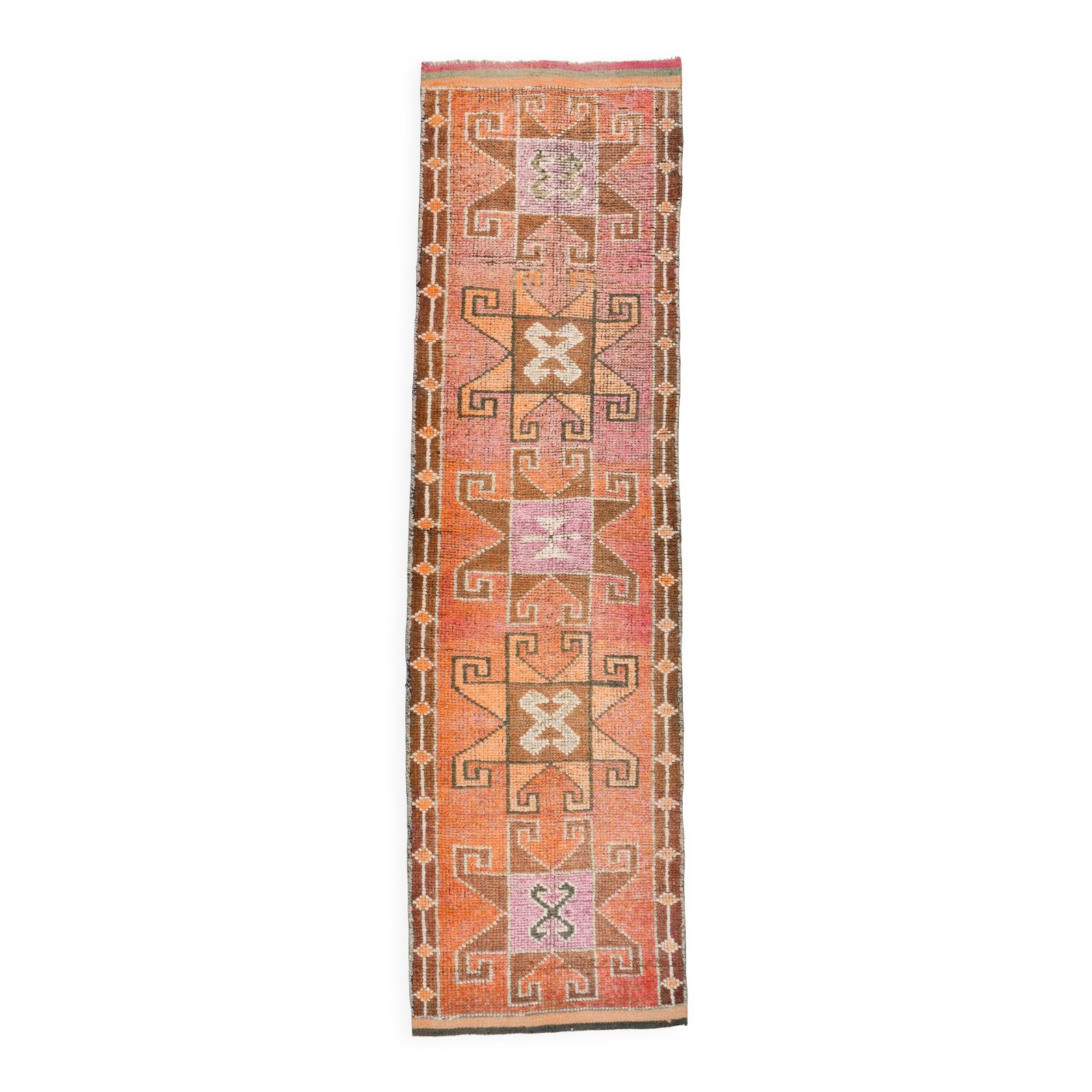 3x10 contemporary oushak runner rug, 86x302cm