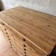 Solid pitch pine workbench - Early 20th century